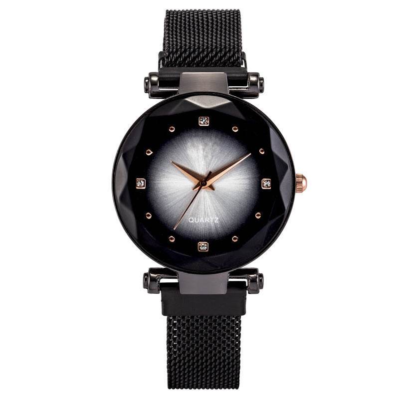Women's Starry Quartz Lazy Magnet Strap Iron-absorbing Watch - Velora
