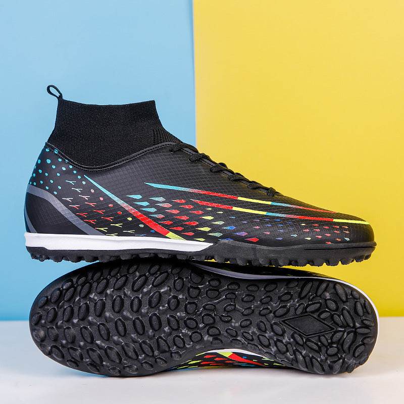 High Top Football Shoes Fly Knit Sock Sleeves - Velora