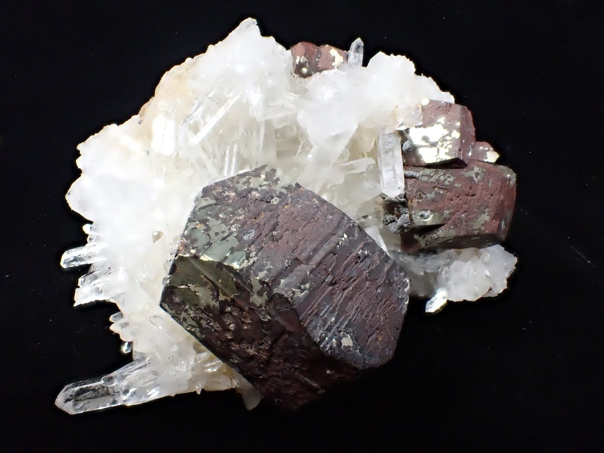Black Pyrite & Quartz – Fengjiashan Mine (2.5in., 101g)