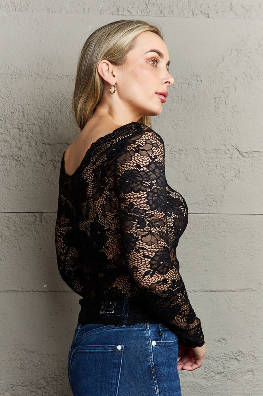 Ninexis Be Kind Off The Shoulder Lace Top - Velora