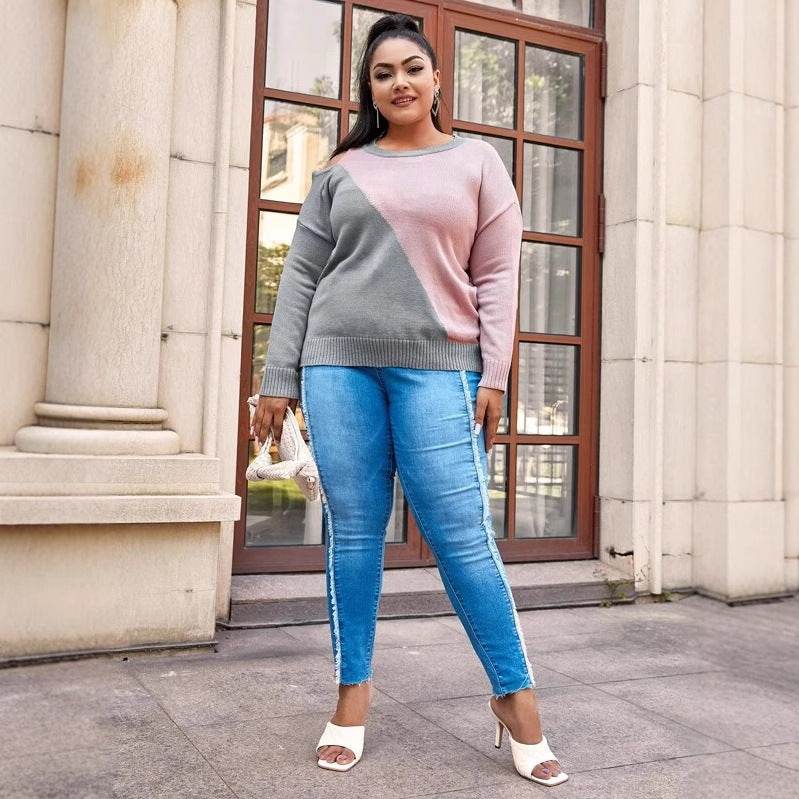 Large Size Women's Sweater - Velora