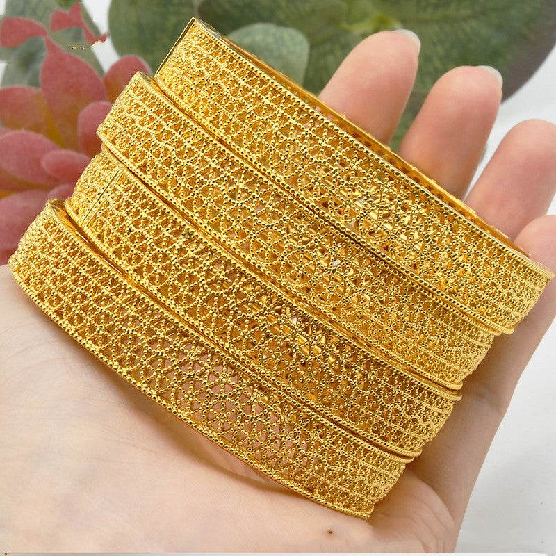 India Nigeria Women's Wedding Sand Gold Bracelet - Velora