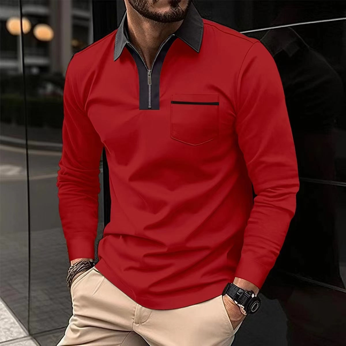 2024 Autumn Mens Long Sleeve Zipper Polo Shirts https://like2b-uy