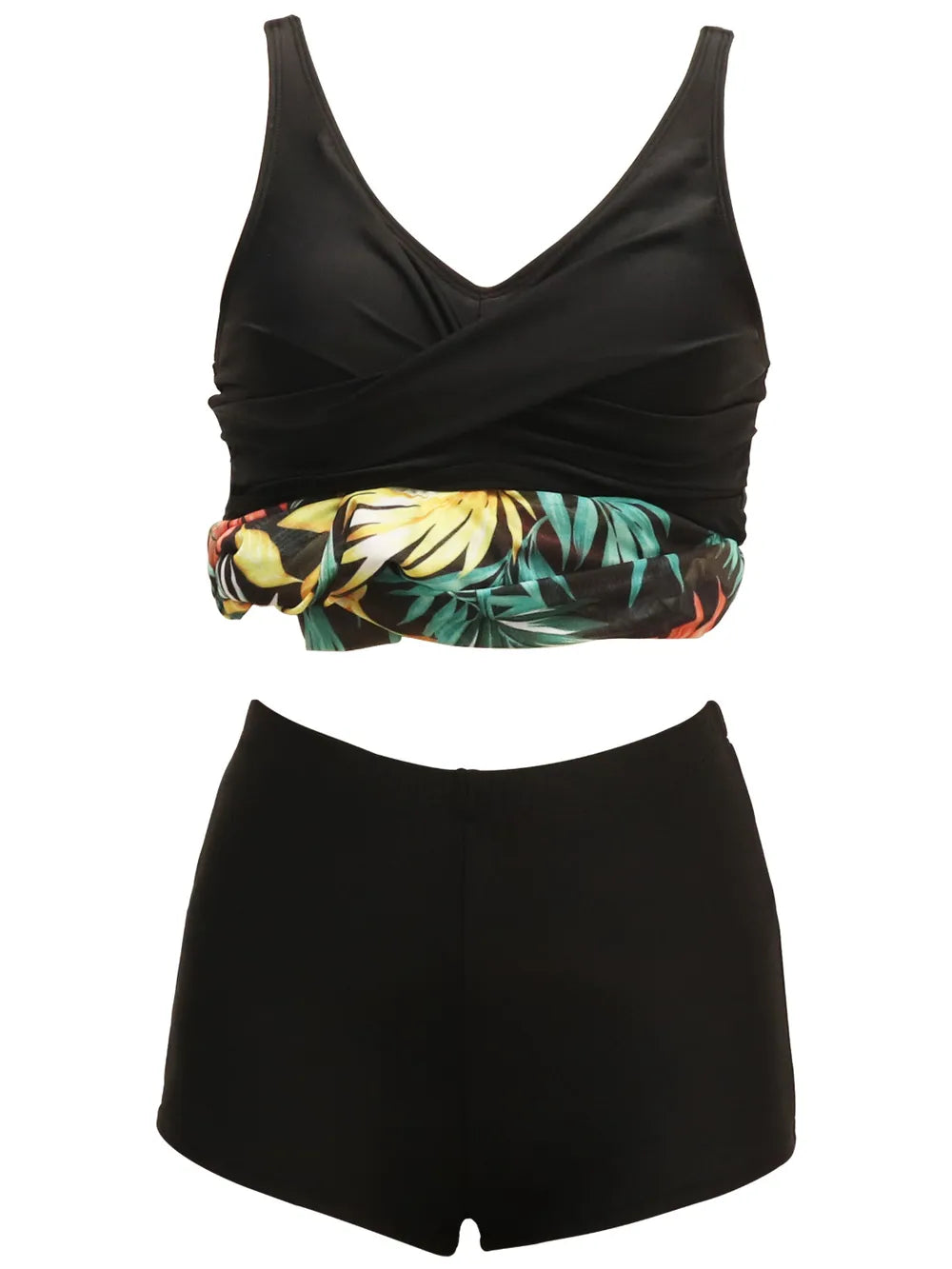 Printed Wide Strap Two-Piece Swim Set - Velora