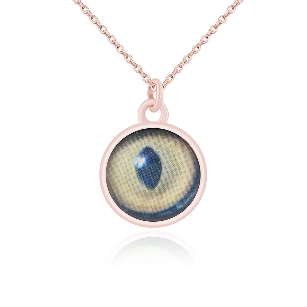 Custom Iris Necklace Add Eye Photo As A Unique Gift For Loved Ones - Velora