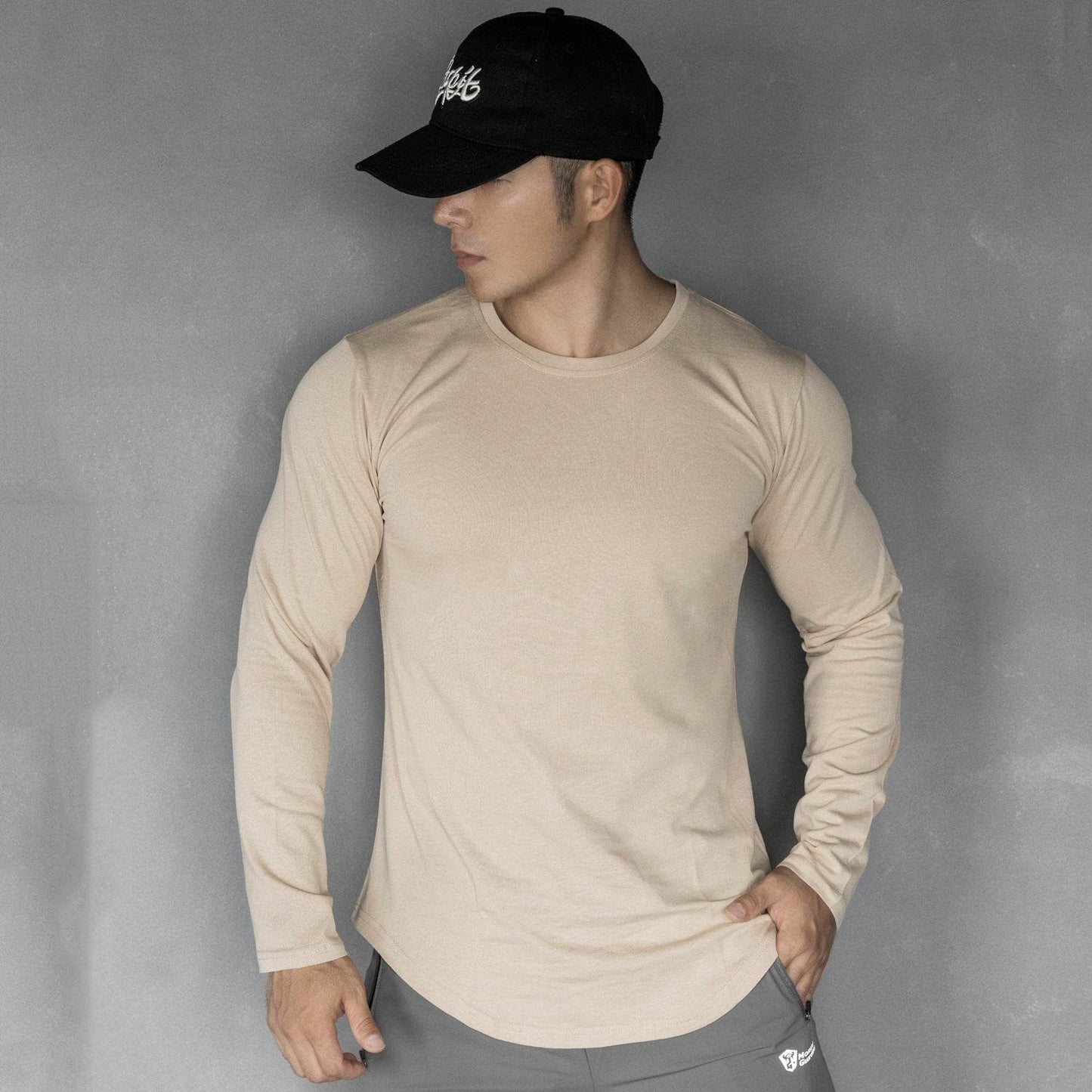 Men's Sports Casual Solid Color Long Sleeve Base - Velora