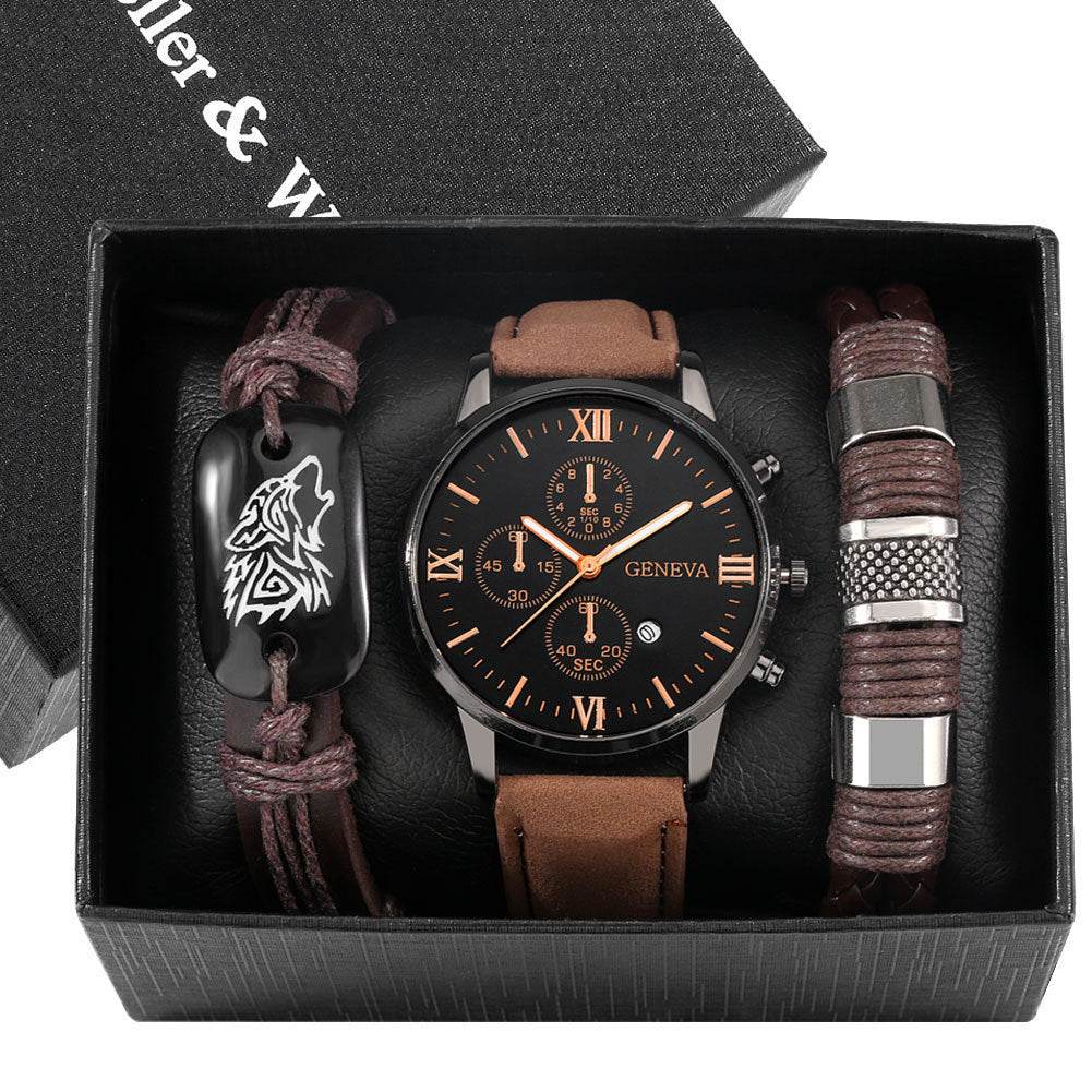 Watch Stainless Steel Bracelet Beaded Suit - Velora
