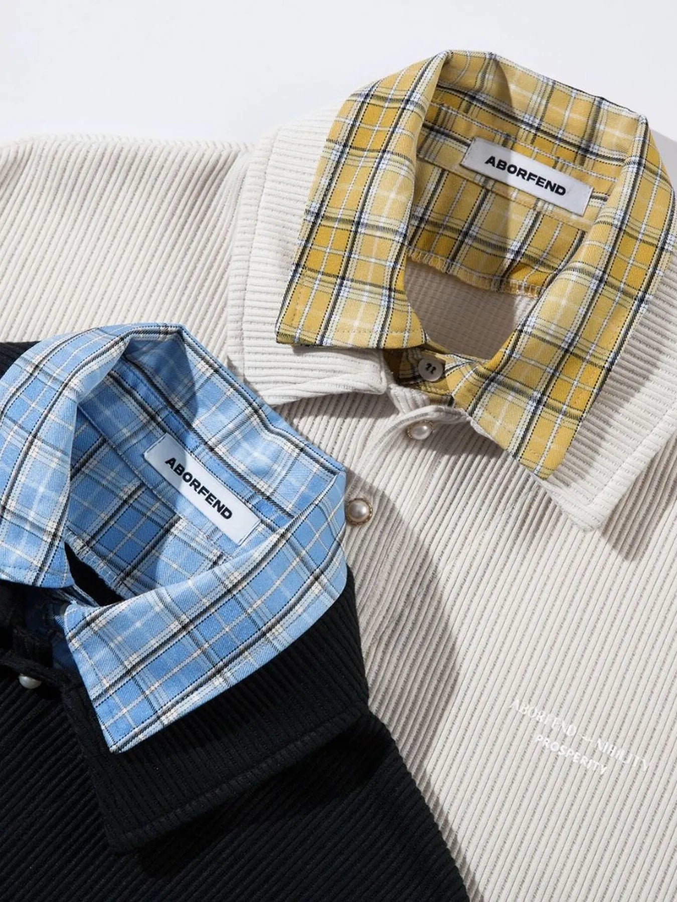 Men's Plaid Collar Short Sleeve Ribbed Polo - Velora