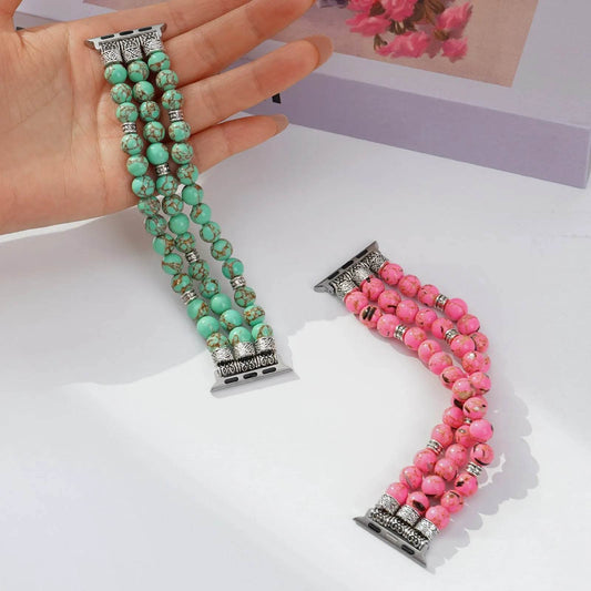Beaded Bracelet Smart Phone Watch Strap for women - Velora