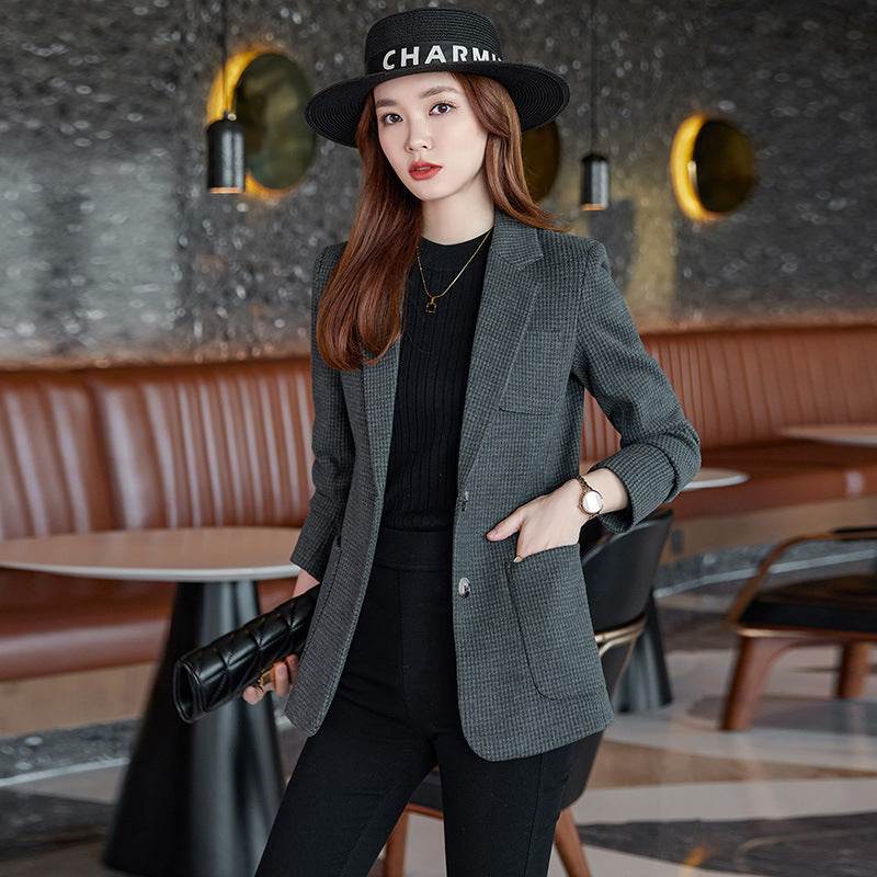 Professional office Business Tweed Blazer Women - Velora