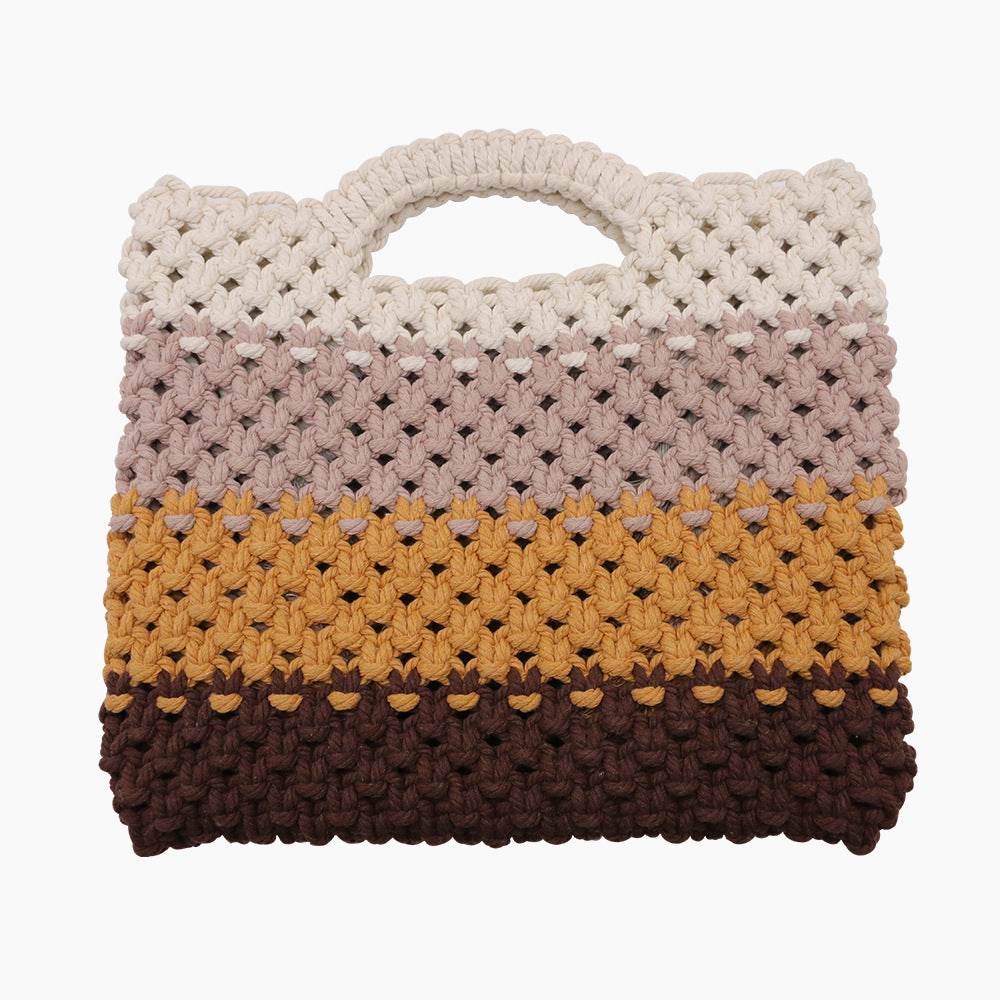 Cotton String Woven Handbag Simple - Velora