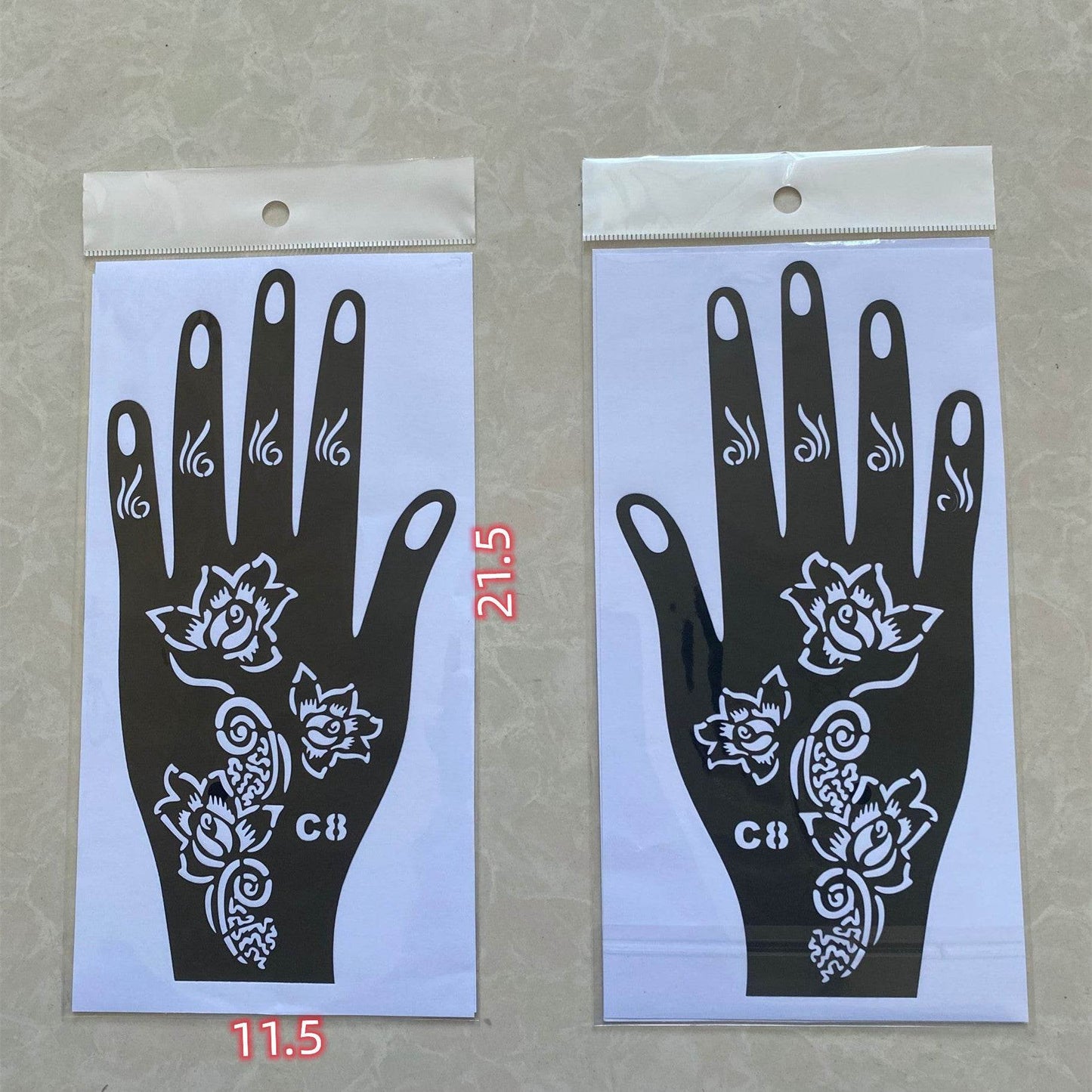 India Nepal Inkjet Large Template Original Hand Type - Velora