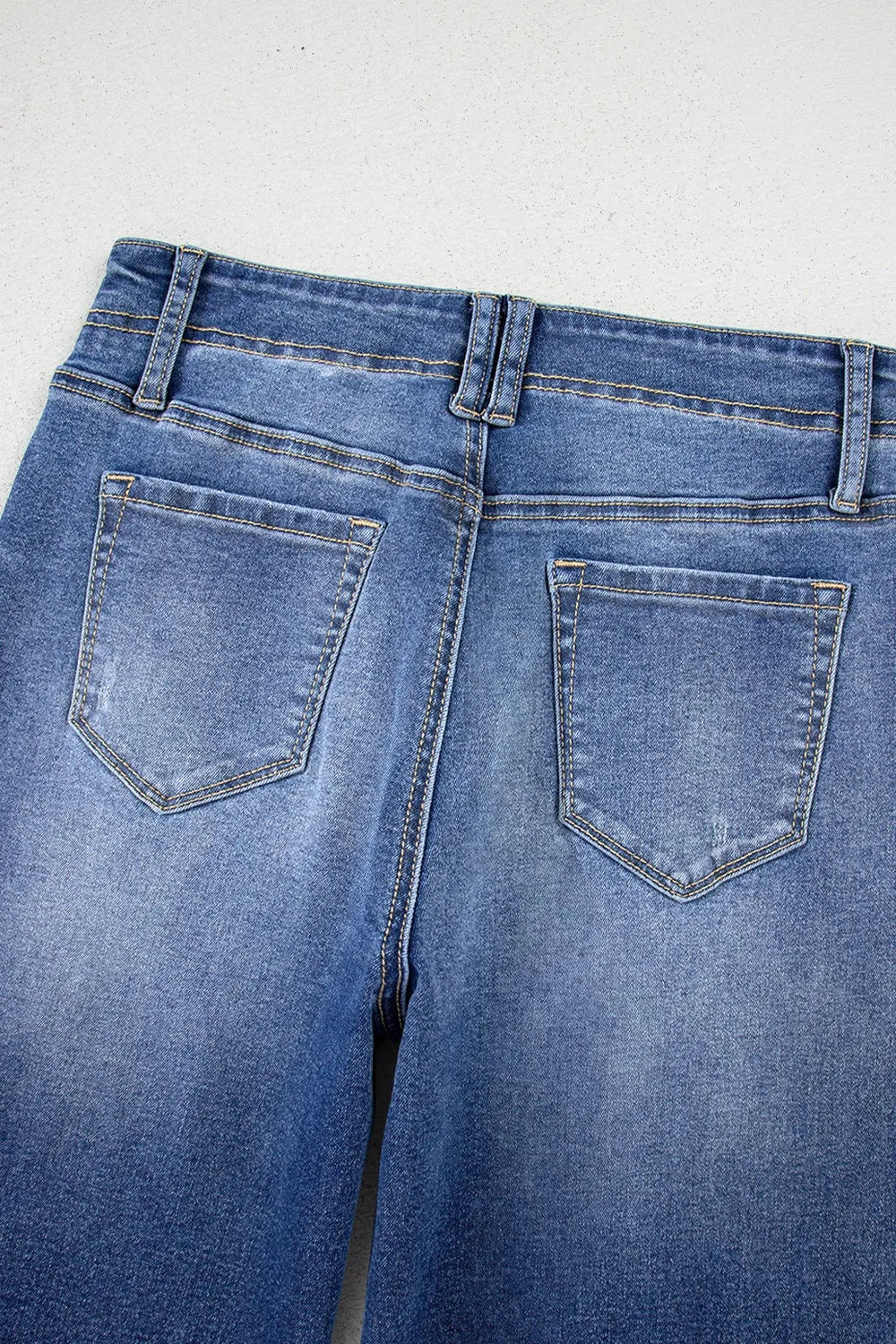 High-Waisted Wide-Leg Vintage Wash Jeans - Velora