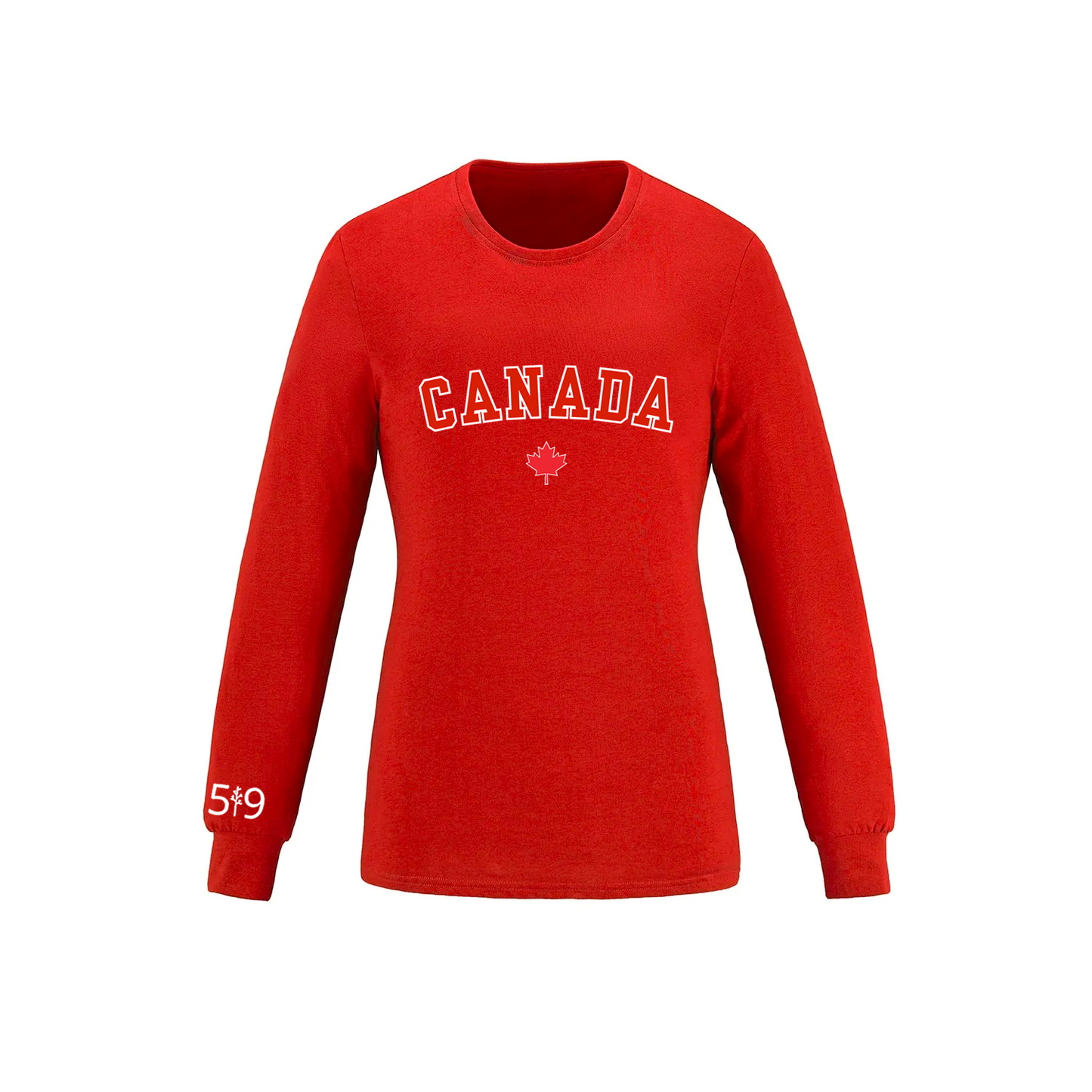 CANADA VARSITY LONG SLEEVE (WOMENS) - Velora
