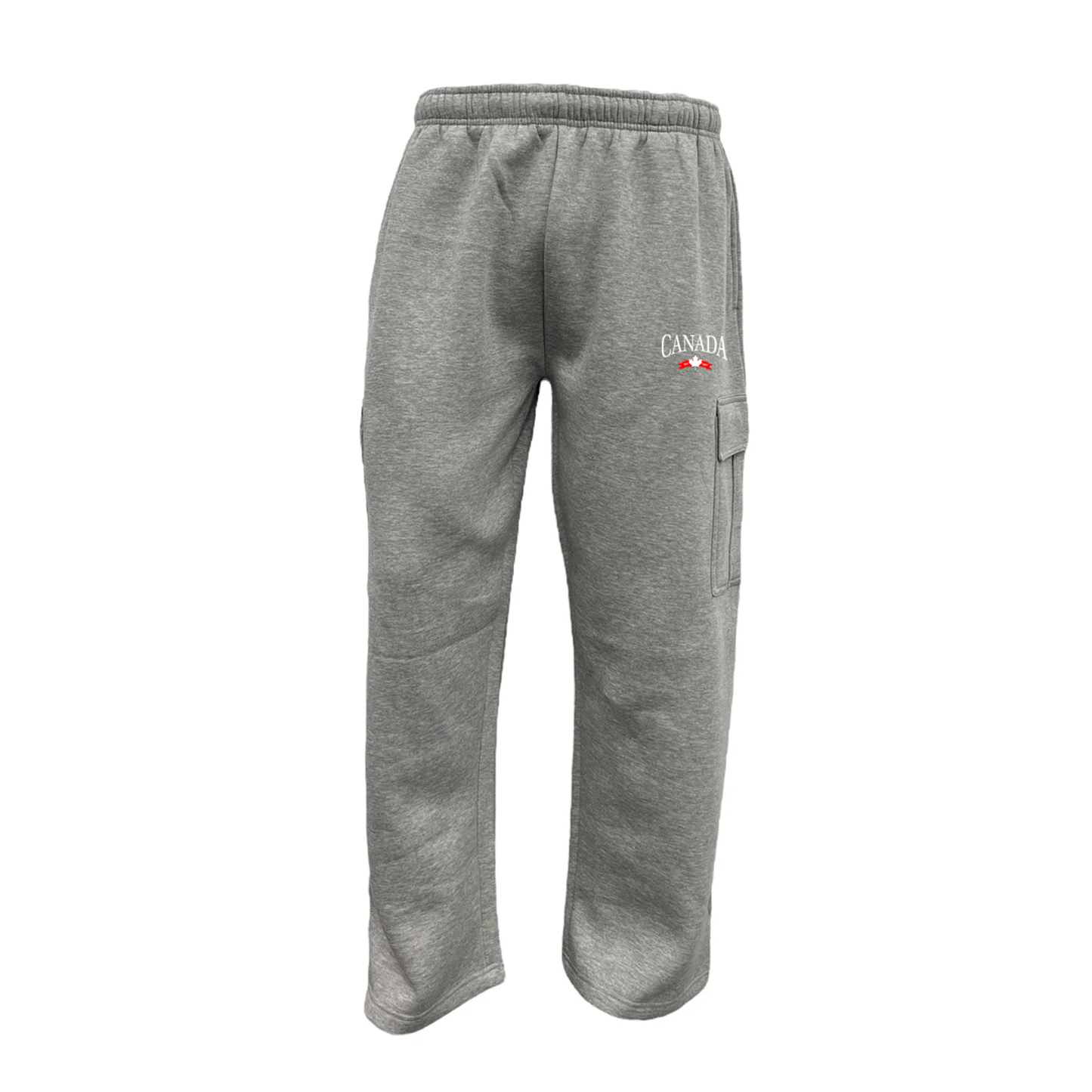 CANADA VARSITY EMBROIDERED CARGO SWEATPANTS (UNISEX) - Velora