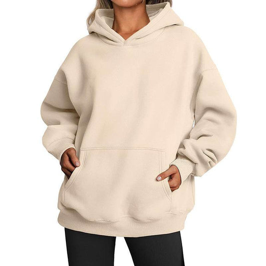 Women's Hoodies With Pockets Fashion Solid Sweatshirt Oversized Hooded Sweater Womens Clothing - Velora