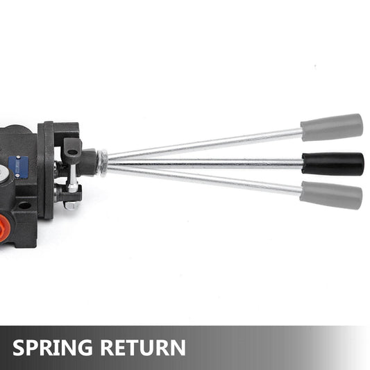 Hydraulic Valve 2 Spool Hydraulic Joystick Control Valve 11gpm Hydraulic Directional Control Valve Double Acting For Tractors Loaders Tanks - Velora