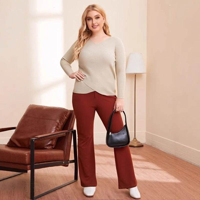 Large Women's Base Knitted Sweater - Velora