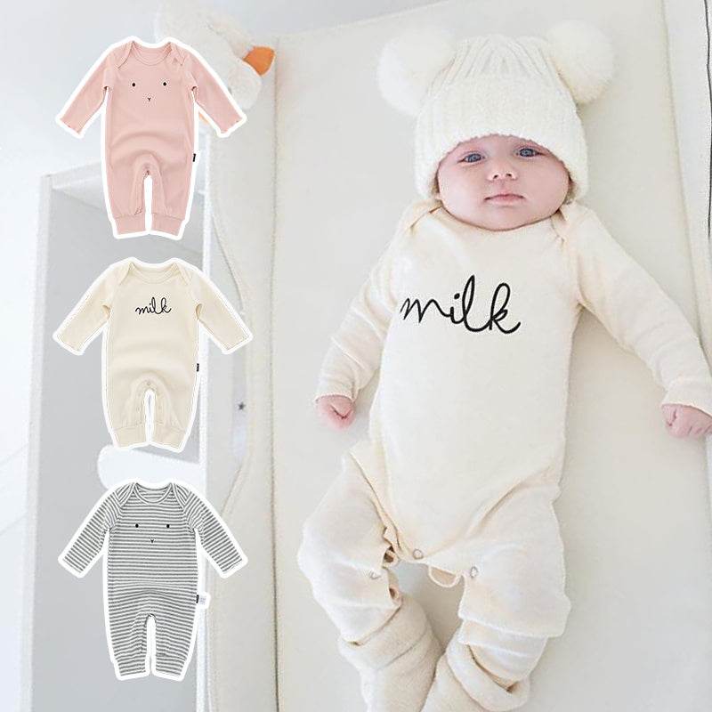 Baby Cotton Thickened Autumn And Winter Jumpsuit Baby Europe And America - Velora