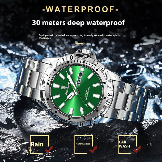 Waterproof Fashion Men's Super Strong Luminous Watch - Velora
