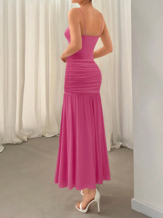 Ruched Maxi Cami Dress - Velora