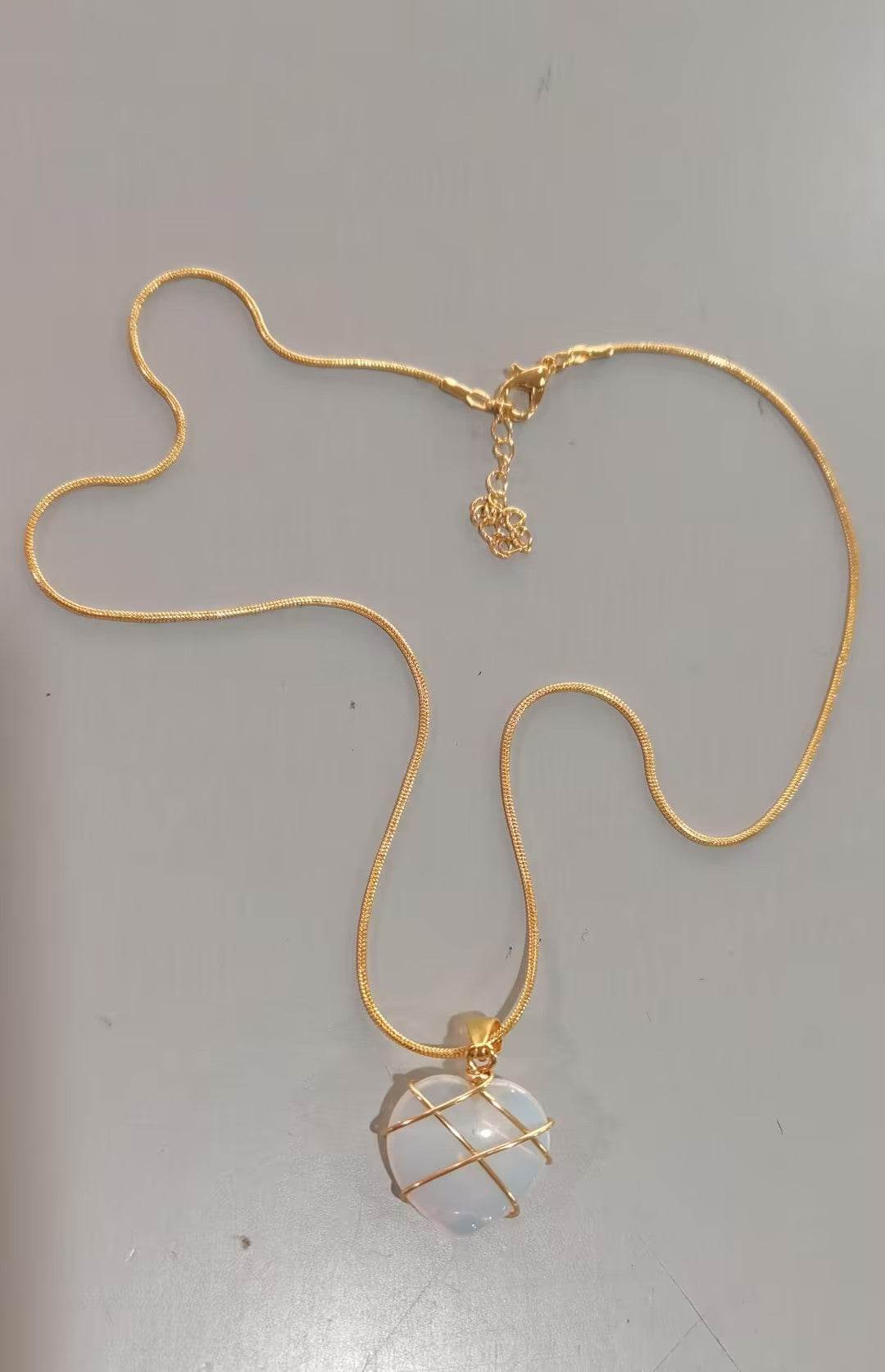 Fashion Moonstone Necklace For Cartoon Princess Love Girl Necklace Novelty Jewelry - Velora
