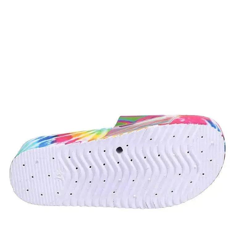 Color Printing Plus Size Slippers Women Platform Sandals And Slippers Beach Shoes Women - Velora