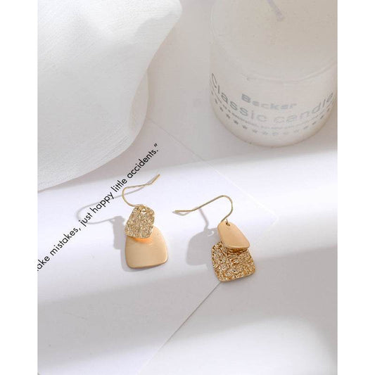 Hong Kong Style Retro Asymmetrical Personality Earrings Women - Velora