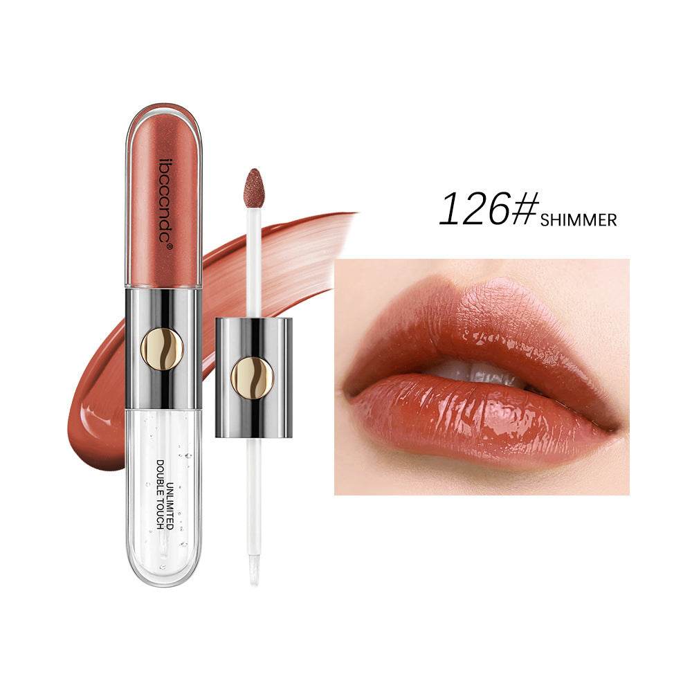 Double-headed Lip Lacquer Matte Waterproof Sweat-proof - Velora