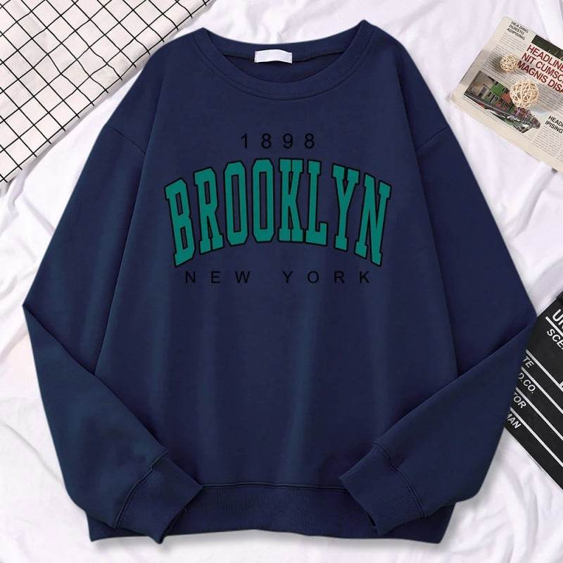 Autumn Kawaii Womens Sweatshirts 1898 Brooklyn - Velora