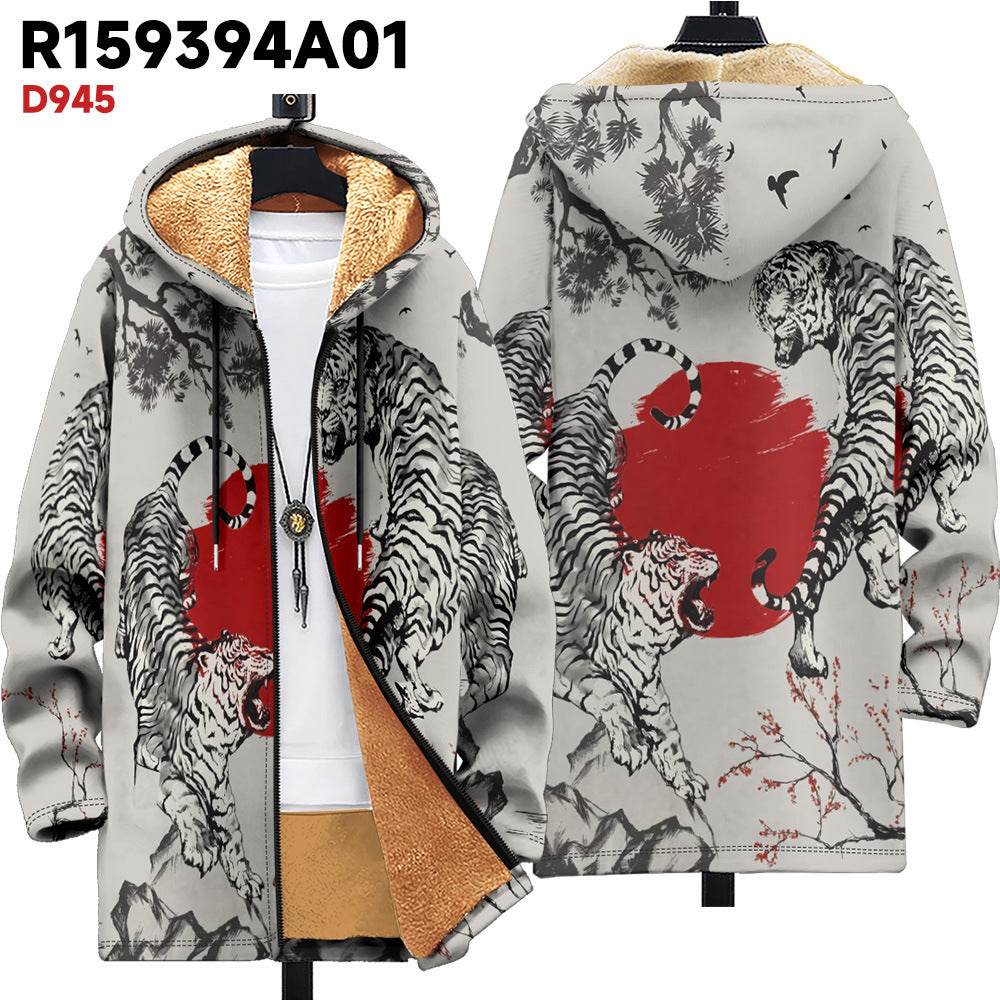 Hooded Cardigan Thick Winter Clothes - Velora