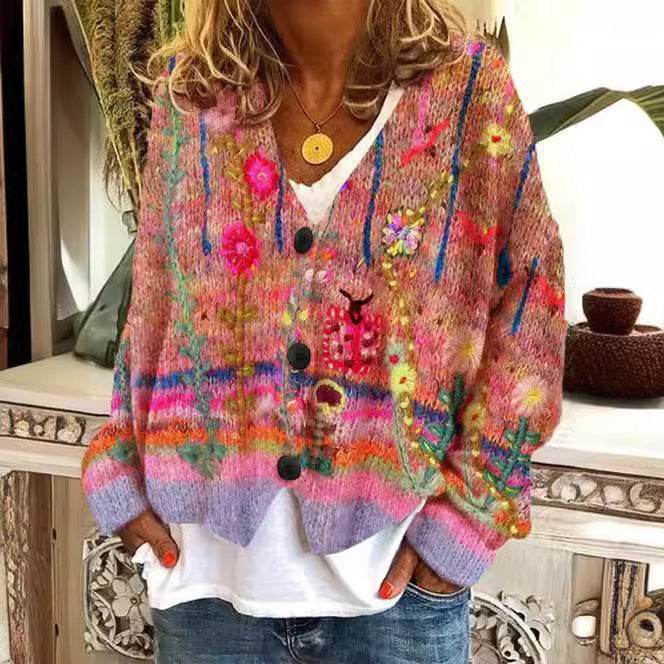 Printed Women's Sweater - Velora
