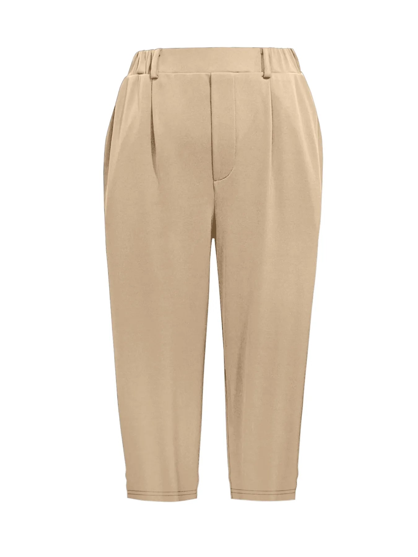 Pleated Detail Pants with Pockets - Velora