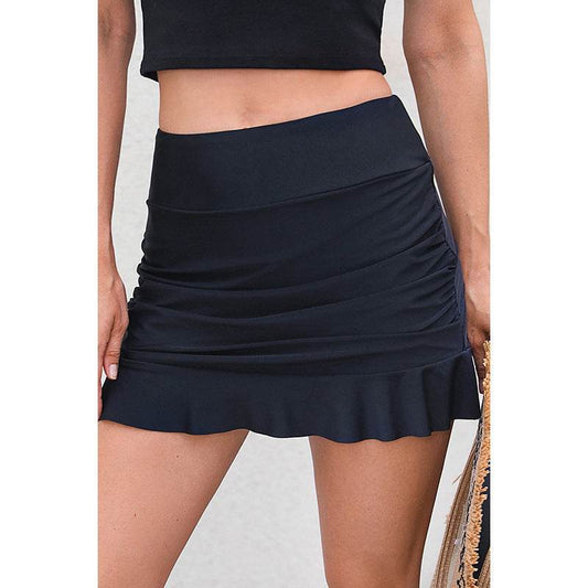 All-matching Pleating Ruffled Short Shorts Women - Velora
