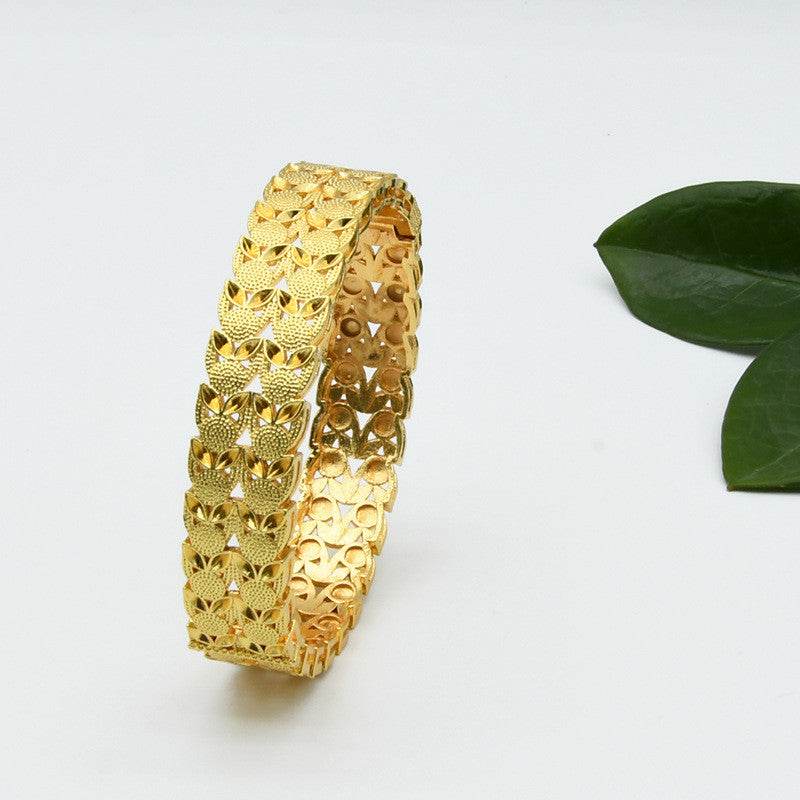 India Nigeria Women's Wedding Sand Gold Bracelet - Velora