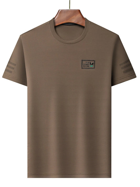 Men's Plus Size Crew Neck Short Sleeve T-Shirt - Velora