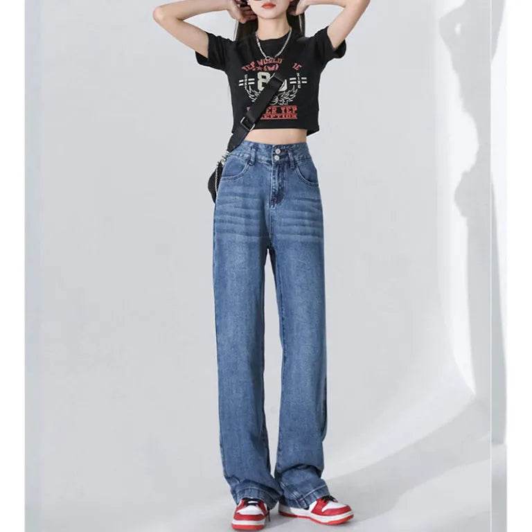 Thin And Lightweight Tencel Soft Baggy Jeans Pant For Women - Velora