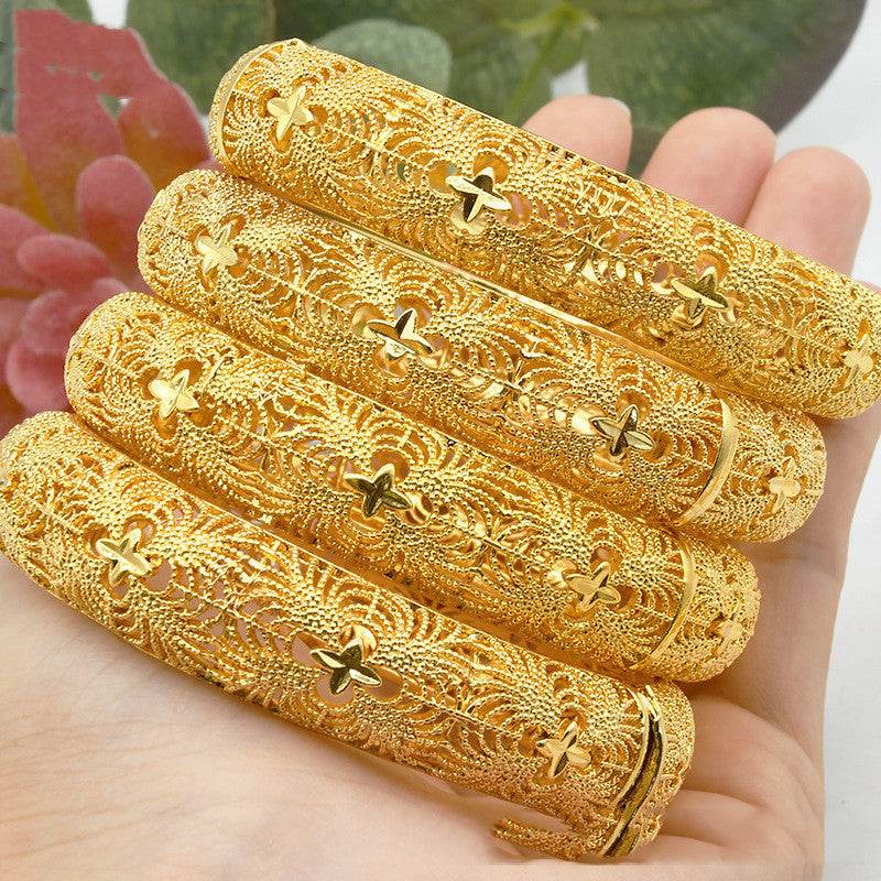 India Nigeria Women's Wedding Sand Gold Bracelet - Velora