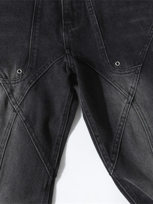 Men's Wash Wide Leg Flare Jeans - Velora