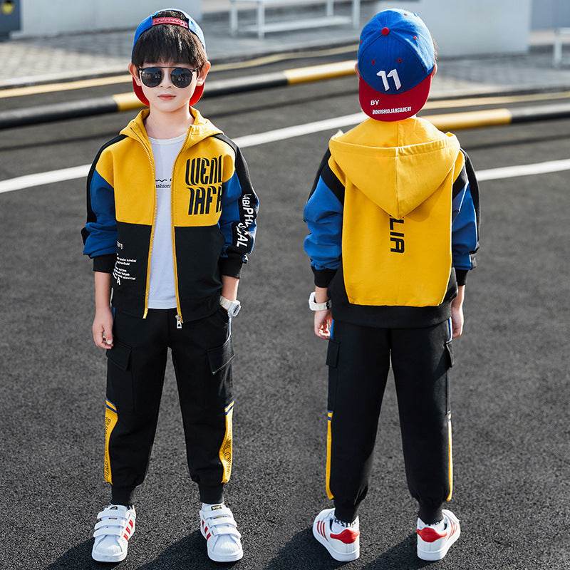 Boys Spring Clothing Sports Jacket Trousers Suit - Velora