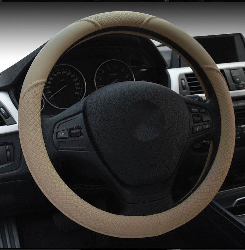 New Four Seasons Four Seasons Universal Ice Silk Non-Slip Car Steering Wheel Cover Braid Interior Car Accessories - Velora