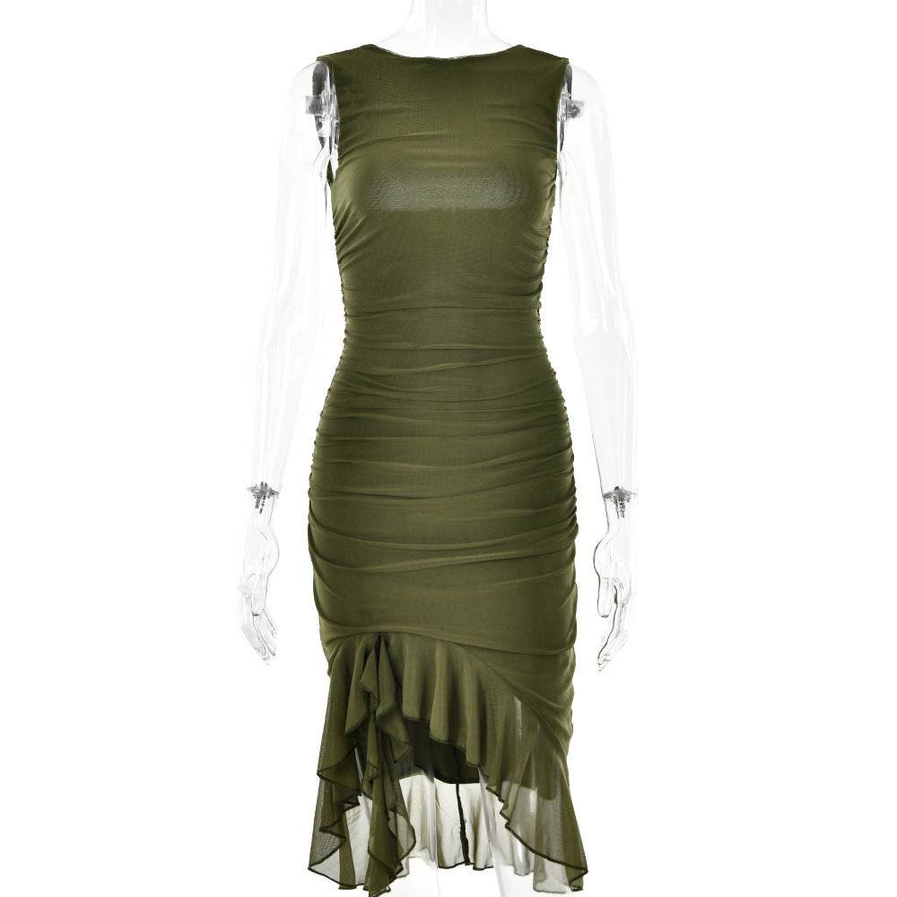 Summer Slim Skinny Sleeveless Dress For Women Fashion Party Club Dresses - Velora