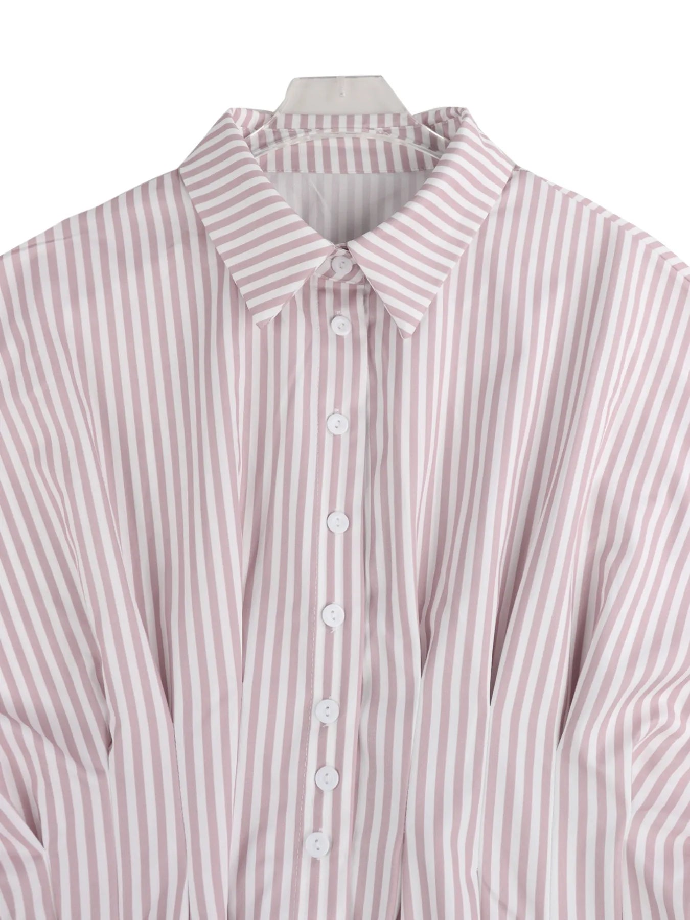 Striped Short Sleeve Button-Up Shirt - Velora