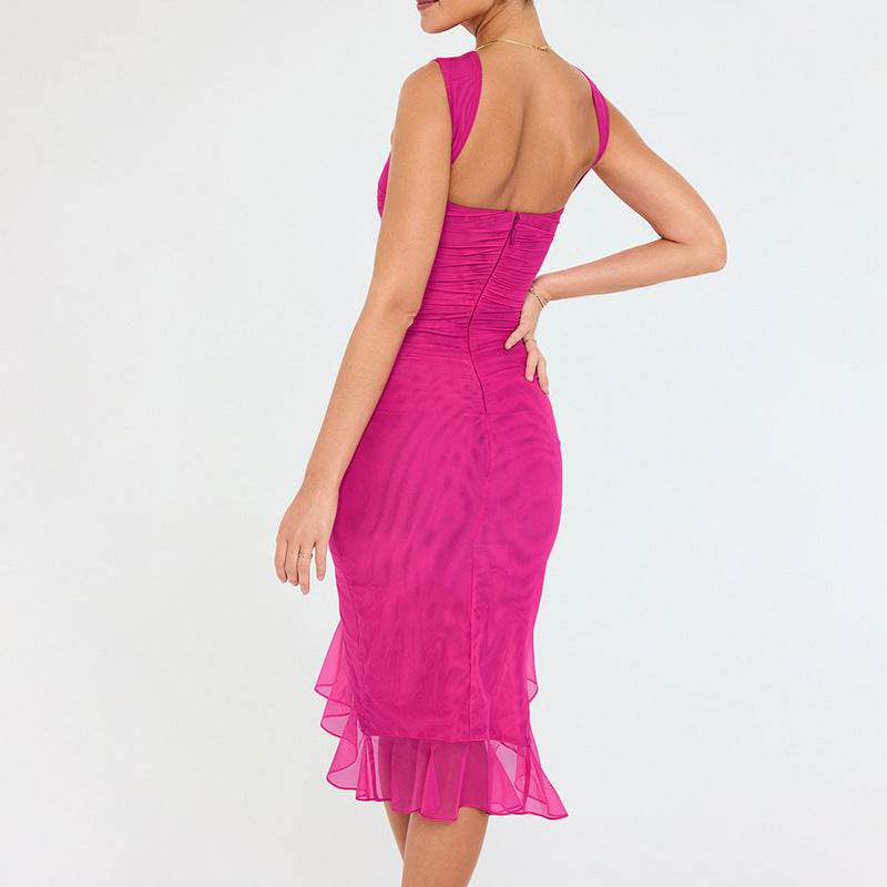 Summer Slim Skinny Sleeveless Dress For Women Fashion Party Club Dresses - Velora