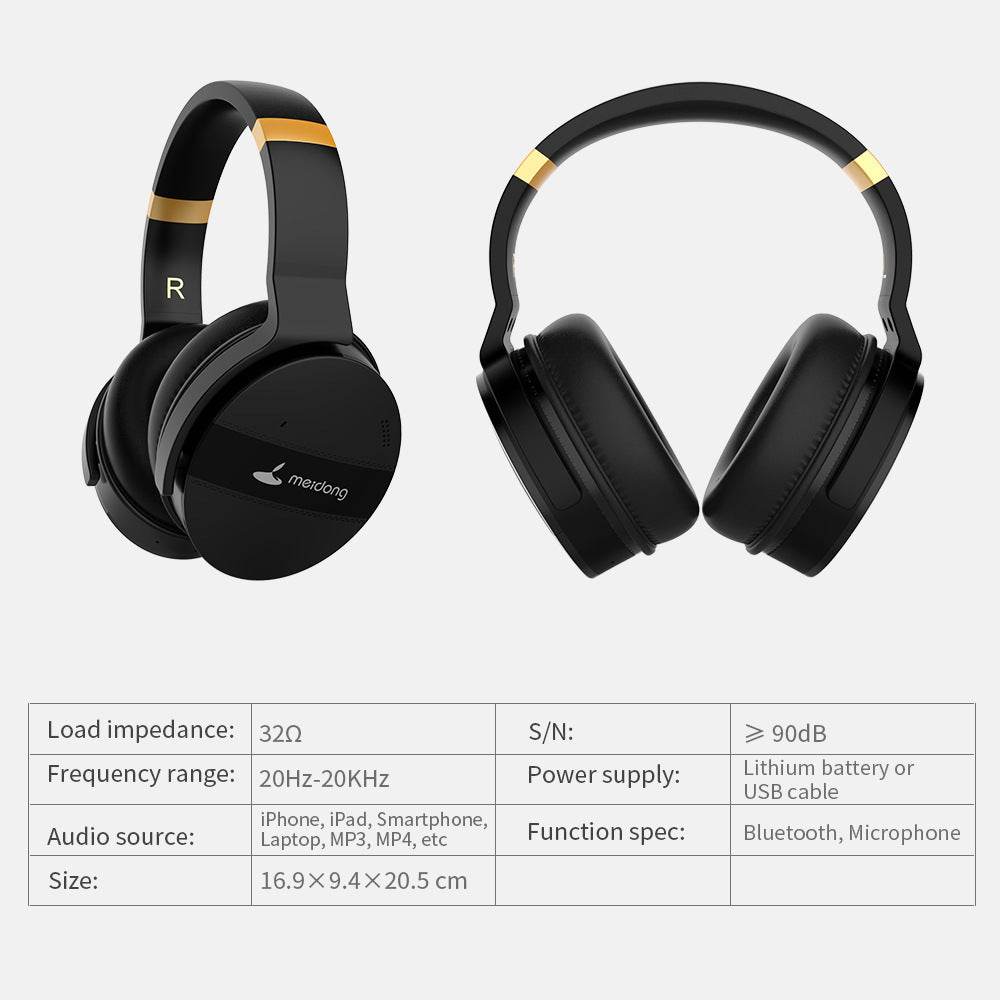 Noise Canceling Headphones Computer Mobile Bass Gaming Wireless Headphones - Velora