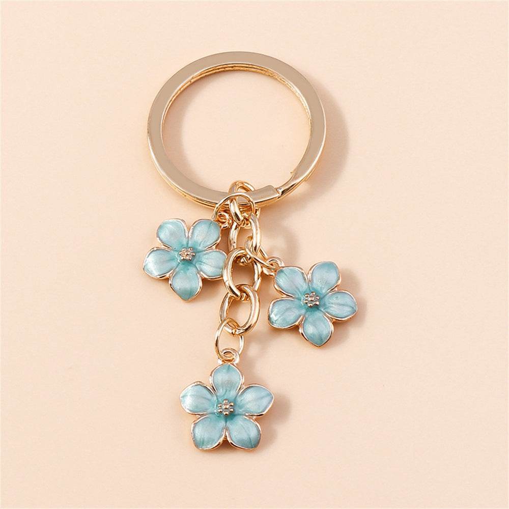 Sweet Girly Cherry Blossom Keychain - Velora