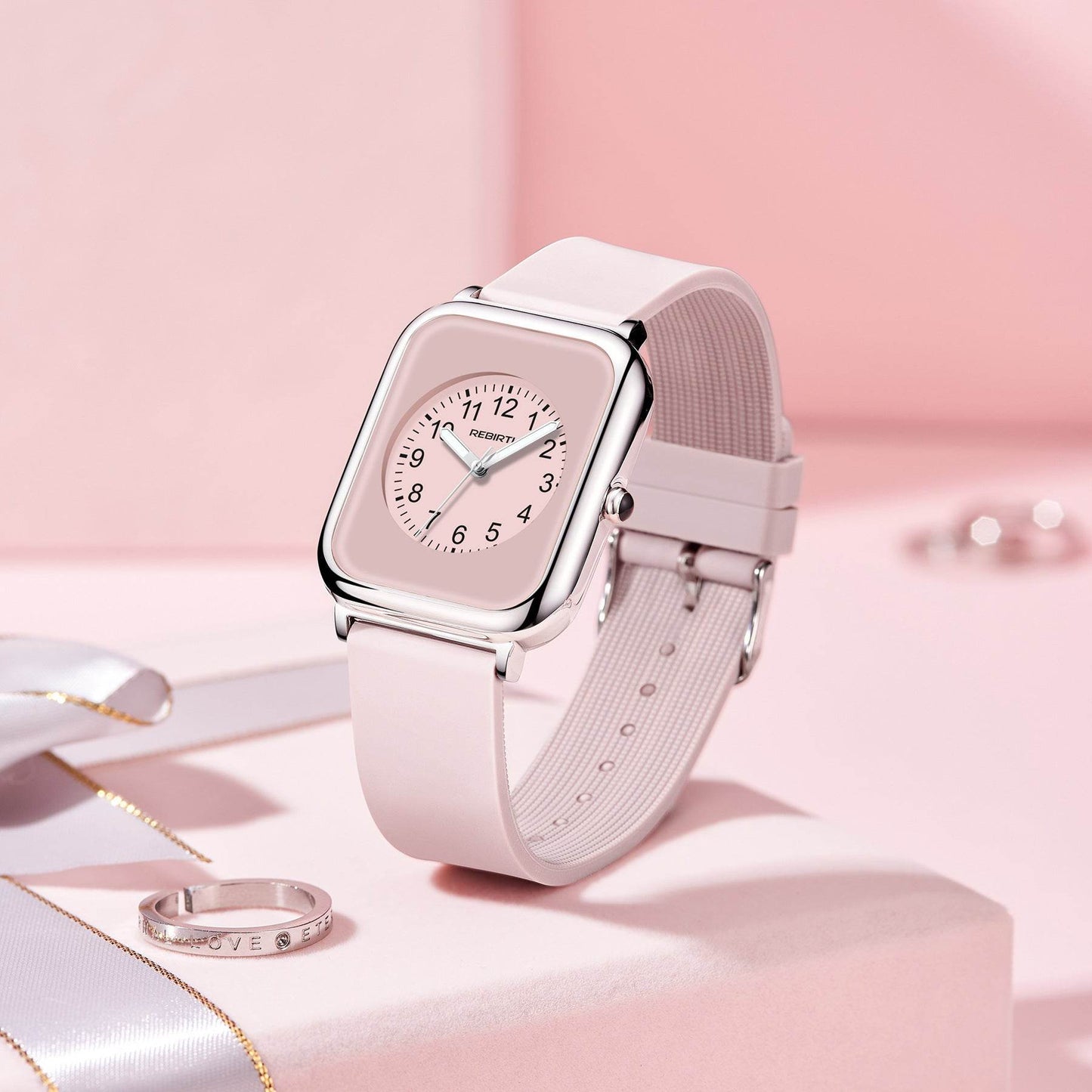 Black Square Waterproof Ladies Watch Sophisticated And Elegant - Velora