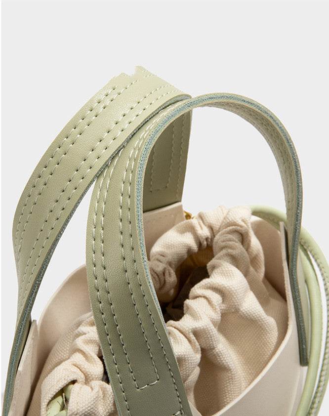 Trendy Luxury Light Luxury Niche Basket Bucket Bag - Velora