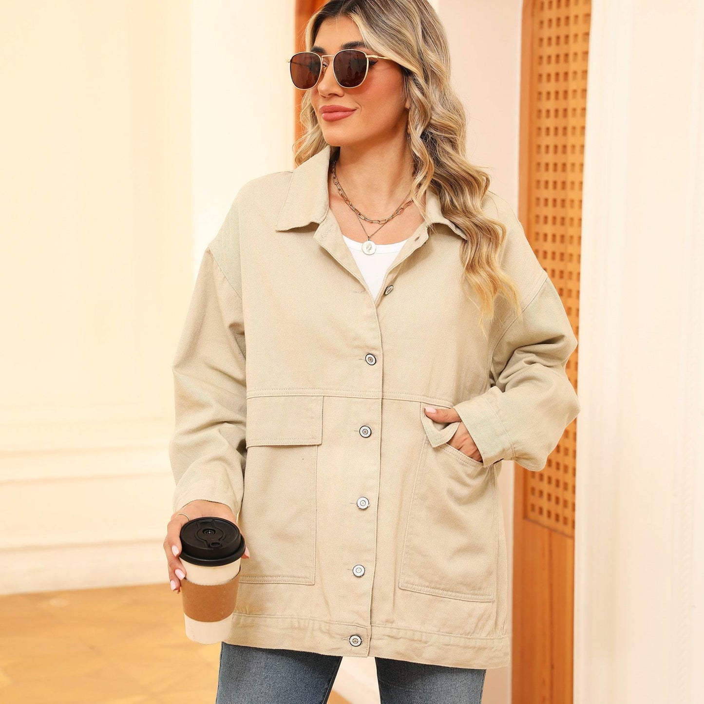 Casual Jean Jacket – Street Fashion Loose Fit Denim