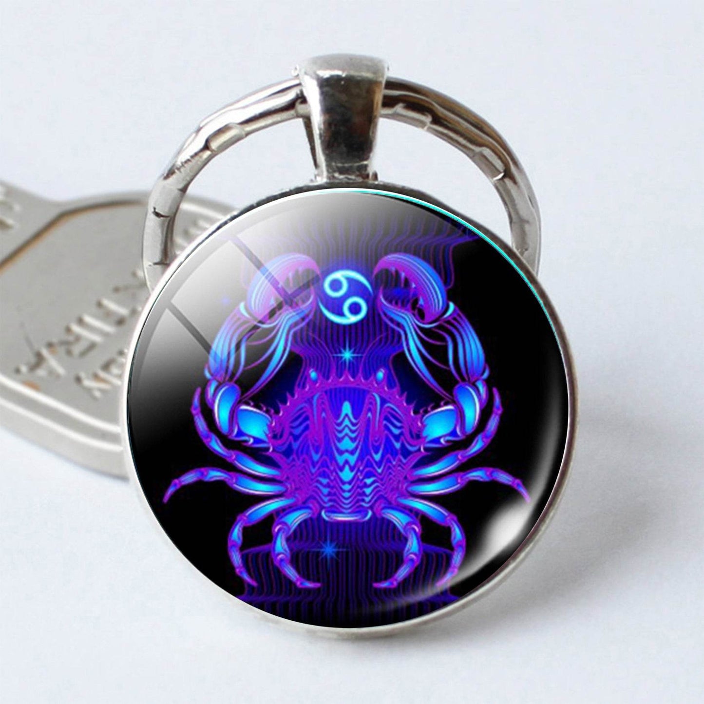 Twelve Constellation Time Stone Metal Keychains - Velora
